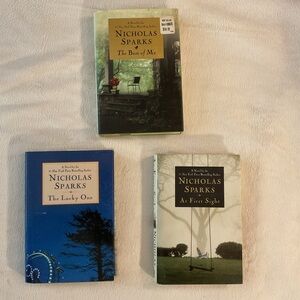 3 NICHOLAS SPARKS hardcover novels